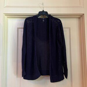 Gap - Sweater - Cardigan - Navy Blue - Knit - Sz L